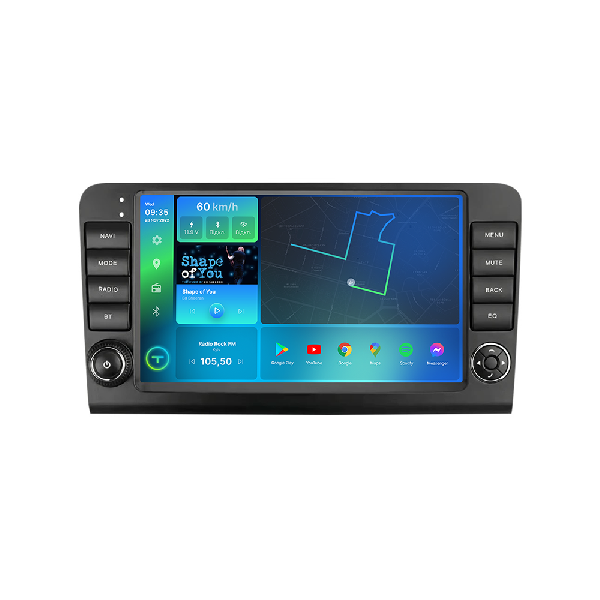Штатна магнітола Torssen 2K Mercedes ML-class W164 2005-2011 F9432 4G Carplay DSP з кнопками
