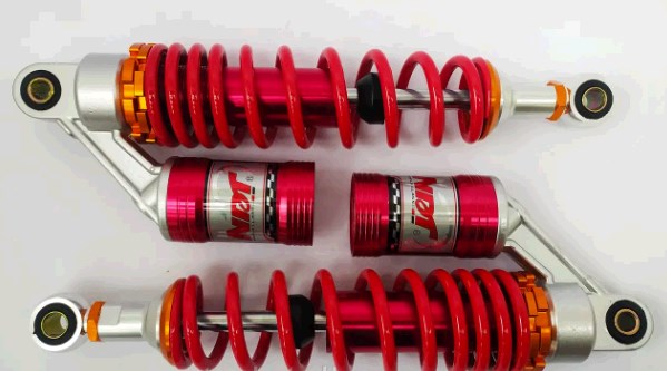 Амортизатори (пара) Delta 325mm, газомасляні (червоні) KOMATCU