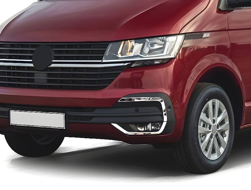 Накладки на противотуманки 2019+ (4 шт, нерж) Volkswagen T6 2015-2024 рр.