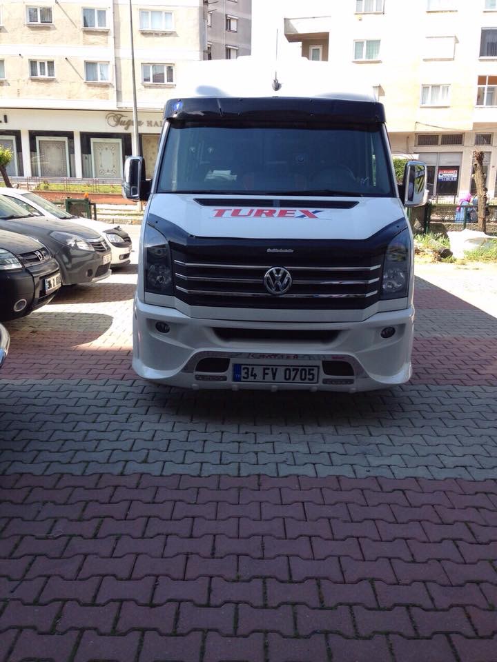 Накладка на передній бампер 2012-2026 (Sport-3, під фарбування) для Volkswagen Crafter рр