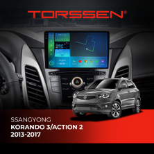 Штатна магнітола Torssen 2K SsangYong Korando 3/Action 2 13-17 F9232 4G Carplay DSP