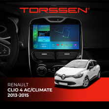 Штатна магнітола Torssen 2K Renault Clio 4 AC/Climate 13-15 F96128 4G Carplay DSP