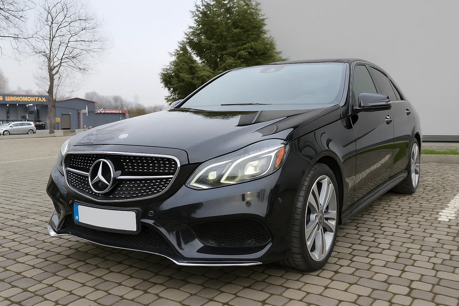 Передня решітка Diamond Silver (для Avantgarde і AMG-Line, 2013-2016) для Mercedes E-class W212 рр