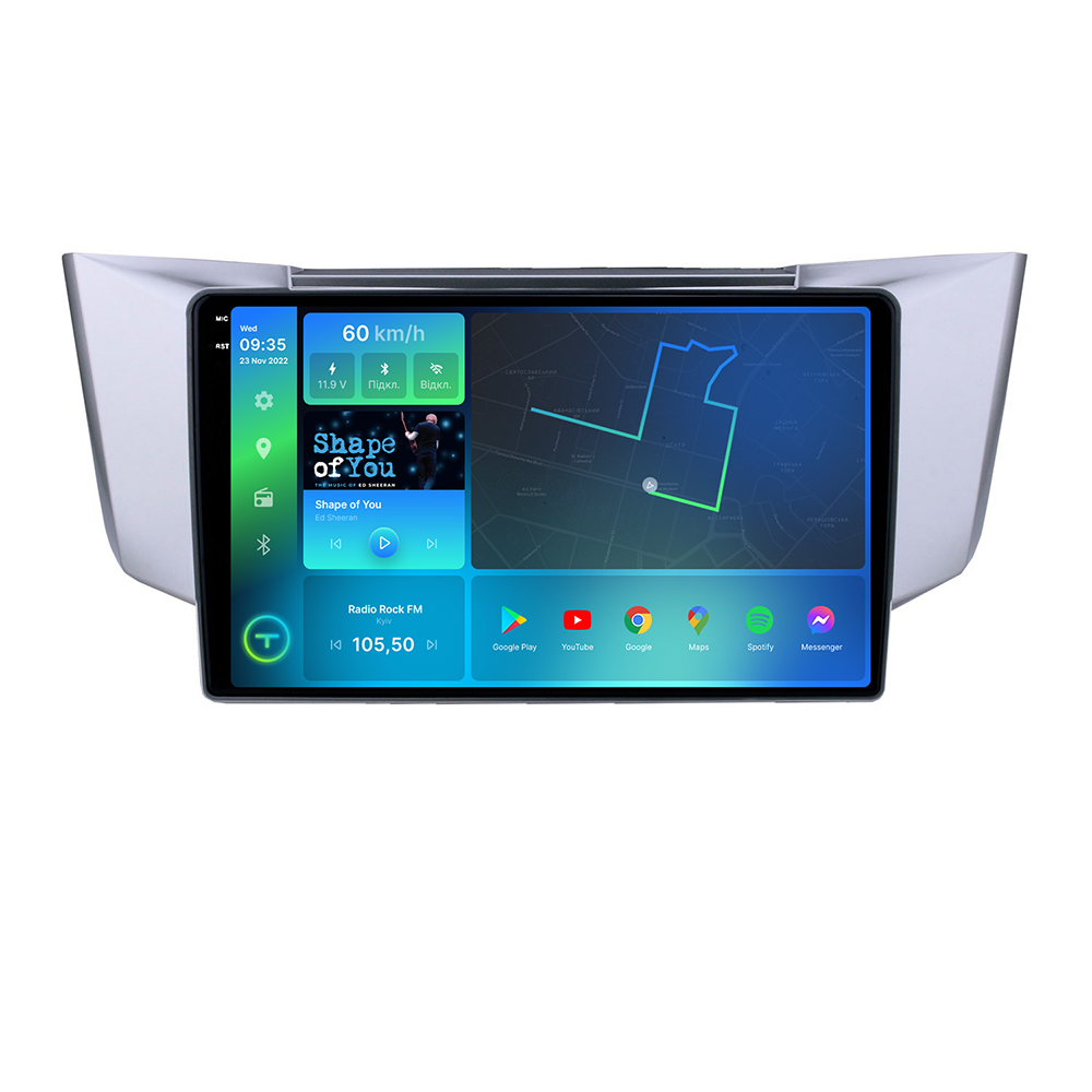 Штатна магнітола Torssen 2K DTS Lexus RX 03-09, Toyota Harrier Silver F9432 4G Carplay DSP