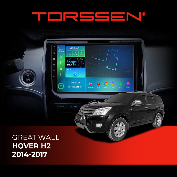 Штатна магнітола Torssen Great Wall Hover H2 2014-2017 F9232 4G Carplay DSP