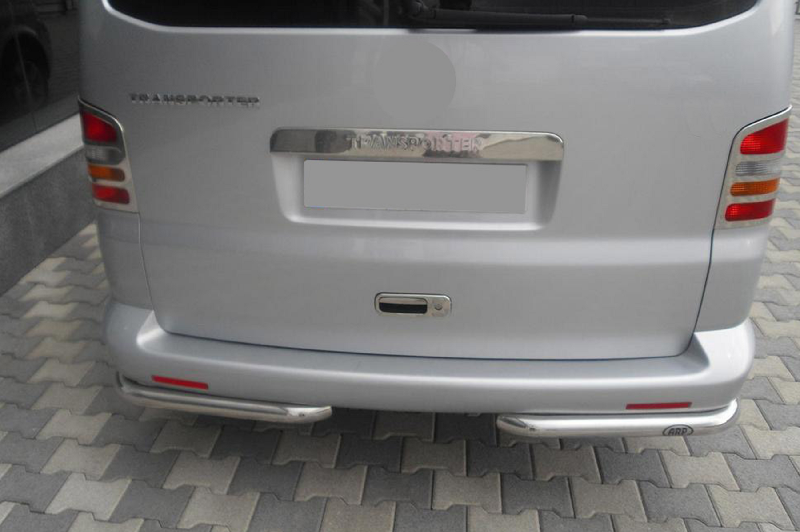 Задні куточки AK003 (2 шт., нерж) Volkswagen T5 2010-2015 рр.