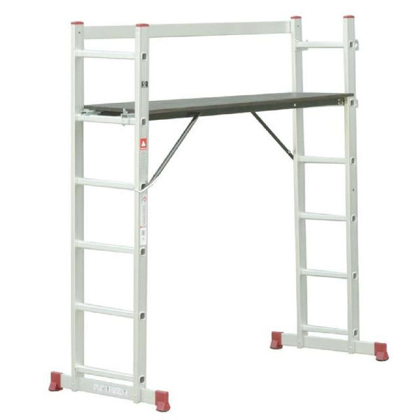 Лестница-платформа алюминиевая многофункциональная, 5 положений
