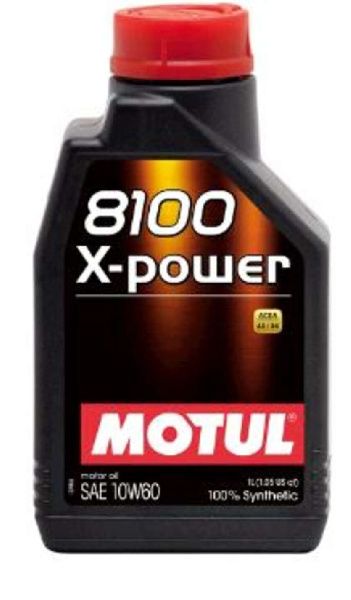 Олія автомобільна, 1л (синтетика, 10W-60, 8100 X-POWER) MOTUL (#106142)