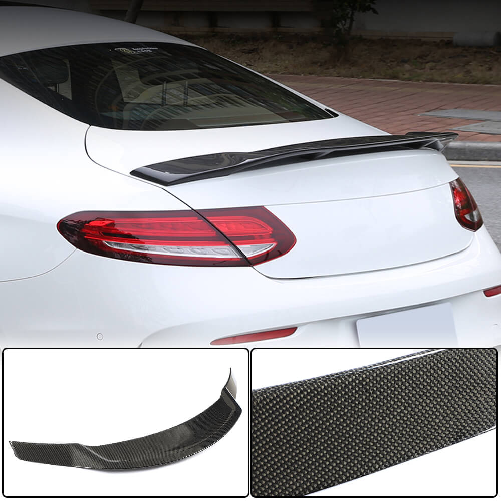 Cпойлер V1 (для купе 2015-2019, Карбон) Mercedes C-сlass W205 2014-2021 гг.