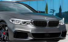 Ніздрі 1 Bar (2017-2020, чорний матовий) BMW 5 серия G30/G31 2017–2023 гг.
