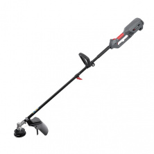 Триммер электрический, 1200 Вт, 230 В, ~50 Гц, 7000 об/мин, плавный пуск, диаметр вращения диска/волосины 255/380 мм, катушка + 3-зубчатый нож