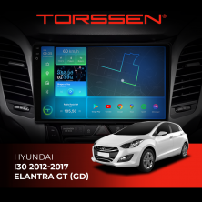 Штатна магнітола Torssen 2K Hyundai I30 12-17/Elantra GT (GD) F9232 4G Carplay DSP