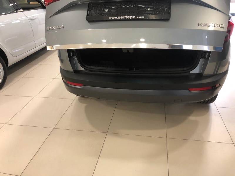 Кромка багажника (нерж) Skoda Karoq 2018- рр.
