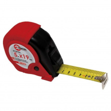 Рулетка с металлическим полотном 10 м x 25 мм, три стопора полотна INTERTOOL