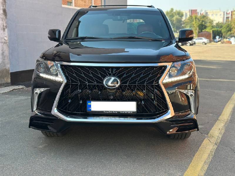 Передній бампер для 2008-2015 в стилі рестайлінгу (під фарбування) Lexus LX570/450d 2008-2022 рр.
