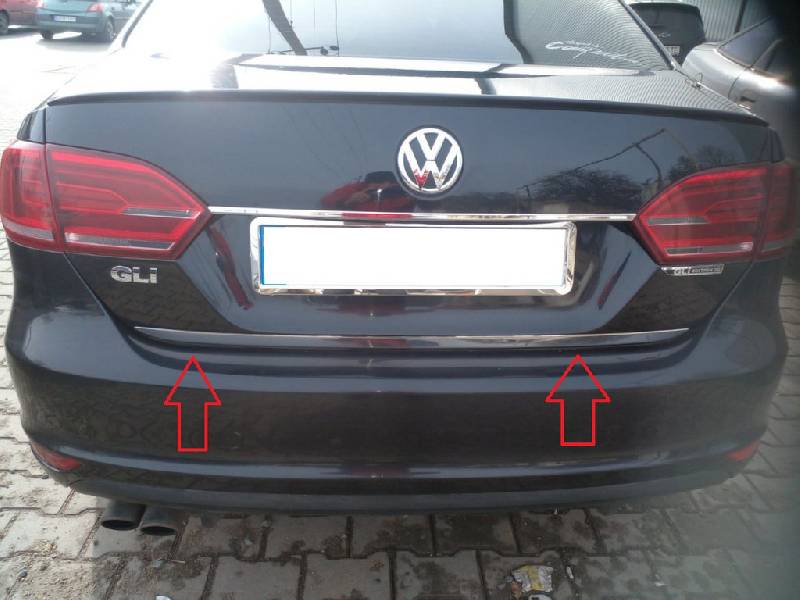 Кромка багажника (нерж) 2011-2014 Volkswagen Jetta 2011-2018 рр.