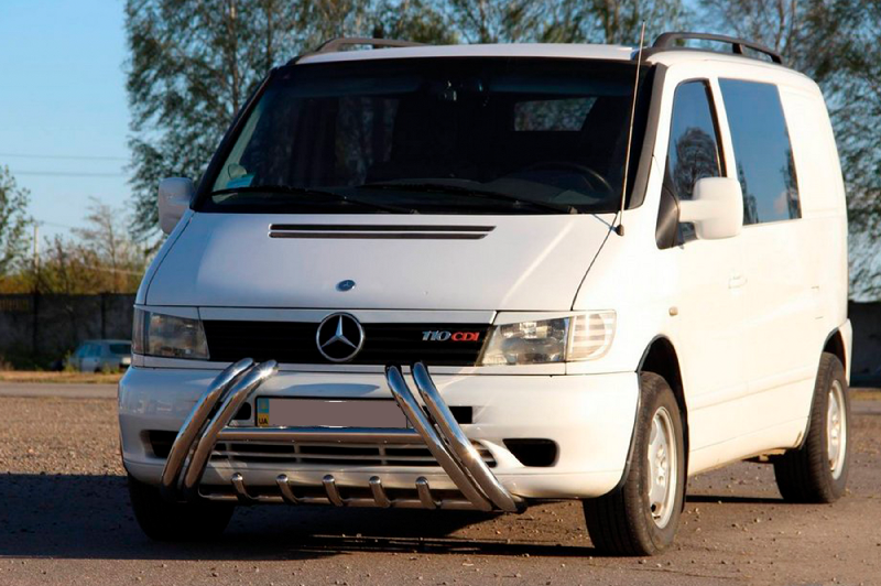 Кенгурятник Kelebek WT011 (нерж.) Mercedes Vito W638 1996-2003 рр.