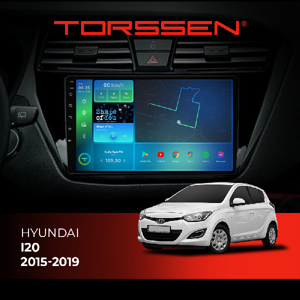Штатна магнітола Torssen Hyundai I20 15-19 F9116