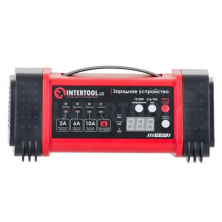 Зарядное устройство 12/24В, 2/6/10А, 2/6A, 230В, дисплей INTERTOOL