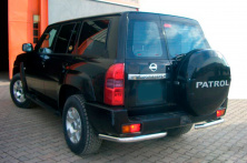Задні кути AK003 (2 шт, нерж.) Nissan Patrol Y61 1997-2011 рр.