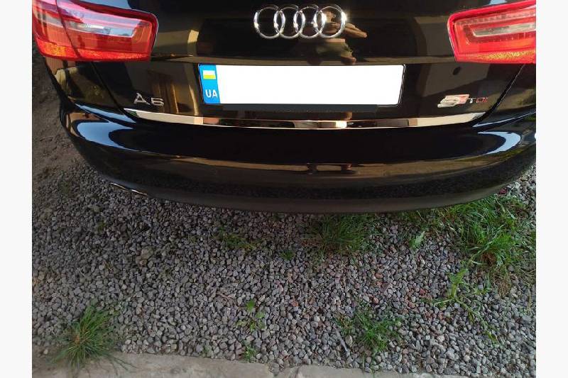 Кромка багажника (нерж.) Carmos - Турецька сталь Audi A6 C7 2011-2017 рр.
