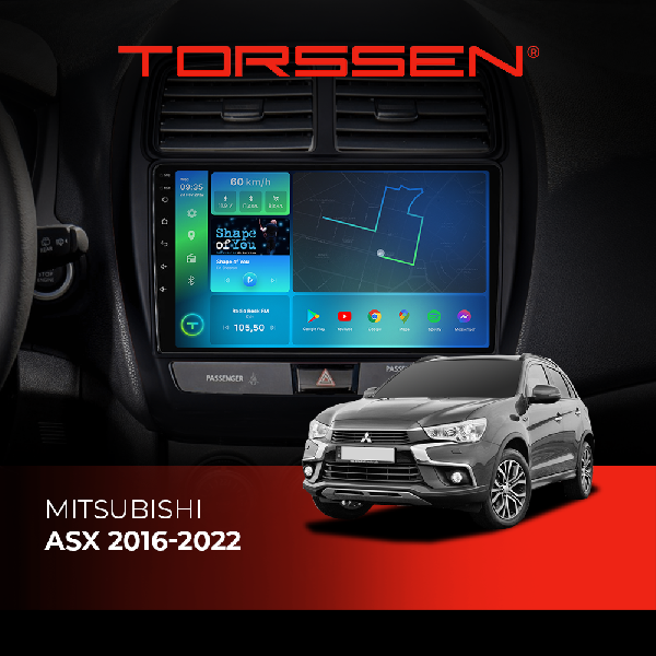 Штатна магнітола Torssen Mitsubishi ASX 2016-2022 F10432 4G Carplay DSP