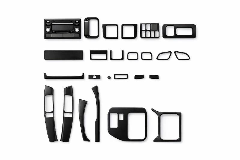 Автомобільні накладки в салон Жовтий Toyota Land Cruiser Prado 120 2002-2009 рр.