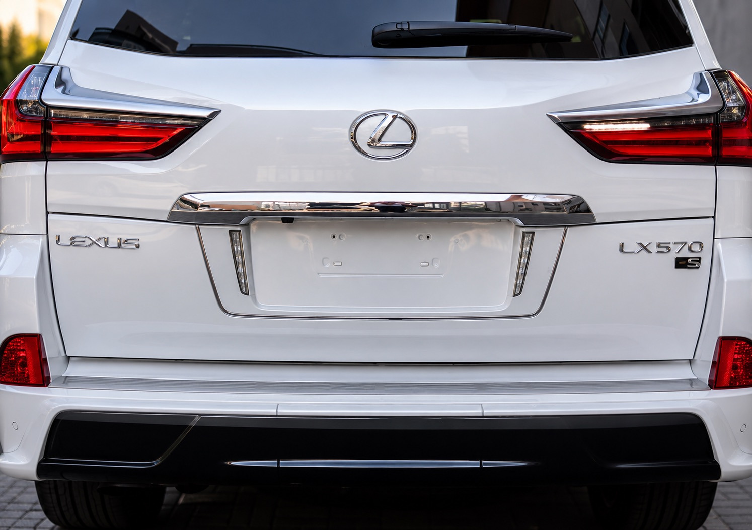 Задня підставка під номер з LED (2007-2023) Білий колір для Lexus LX570/450d рр