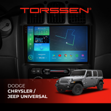 Штатна магнітола Torssen 2K Dodge/Chrysler/Jeep universal FL10 4+64Gb 4G Carplay DSP