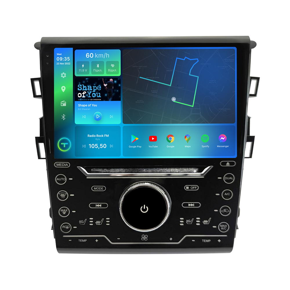 Штатна магнітола Torssen 2K Ford Fusion/Mondeo 201з кнопками FL9 4+64Gb 4G Carplay DSP