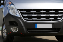 Накладки на противотуманки (2 шт., нерж.) Opel Movano 2010-2021 рр.