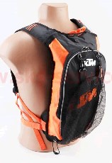 Рюкзак с питьевой системой 20х45х8см, Чёрно-Оранжевый KS