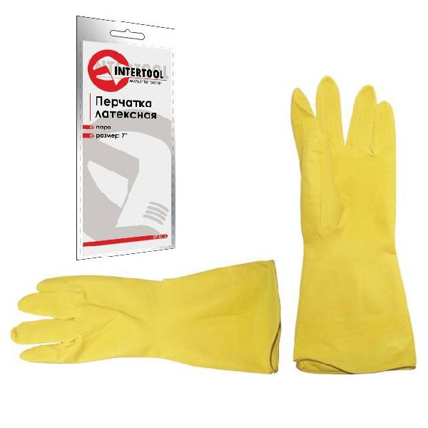 Перчатка латексная 7/S GHI