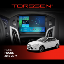 Штатна магнітола 2K Torssen Ford Focus 12-17 чорна/сіра з кнопками F9464 4G Carplay DSP