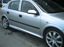 Бічні пороги HB (під фарбування) Opel Astra G classic 1998-2012 рр.