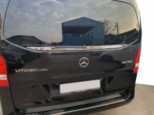 Кромка заднього скла (мале скло) (нерж) OmsaLine - Італійська нержавійка Mercedes Vito/V-class W447 2014- рр.