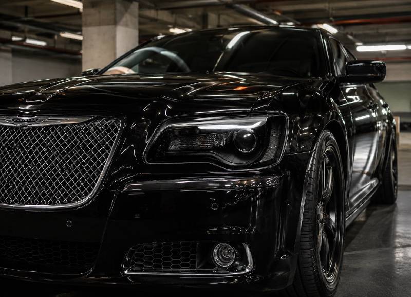 Передні фари Black Edition (2 шт) Chrysler C300 2011-2023 рр.