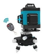 Нивелир лазерный KRAISSMANN 12 3D-LLA 30 RB Профессиональная линия (3D) 12-лучевой бирюзовый лазер, Рабочий диапазон: 30 м, 10 мВт, пульт, доп АКБ VR