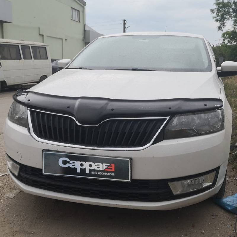 Дефлектор капота (EuroCap) Skoda Rapid 2012-2019 рр.