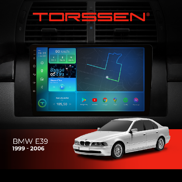 Штатна магнітола Torssen BMW e39 F9116