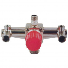 Контрольно-распределительный блок компрессора с регулятором давления INTERTOOL