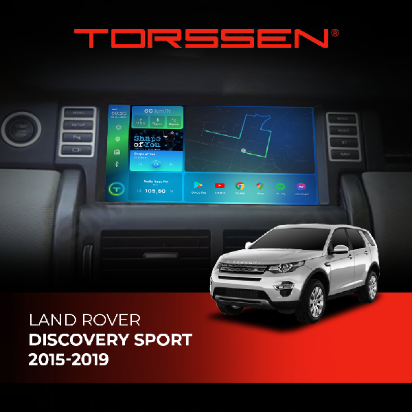 Штатна магнітола Torssen 2K Land Rover Discovery Sport 2015-2019 F98256 4G Carplay DSP