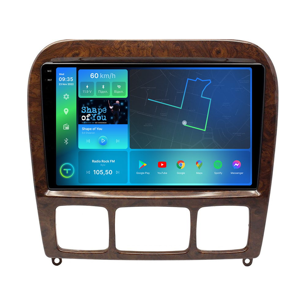 Штатна магнітола Torssen 2K Mercedes W220 02-05 F9464 4G Carplay DSP