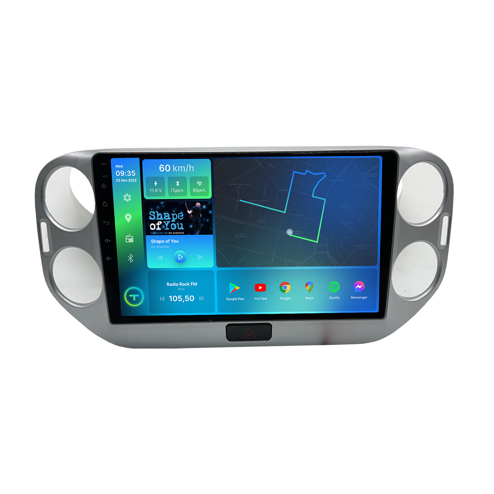 Штатна магнітола Torssen 2K VW Tiguan 11-17 silver F10432 4G Carplay DSP