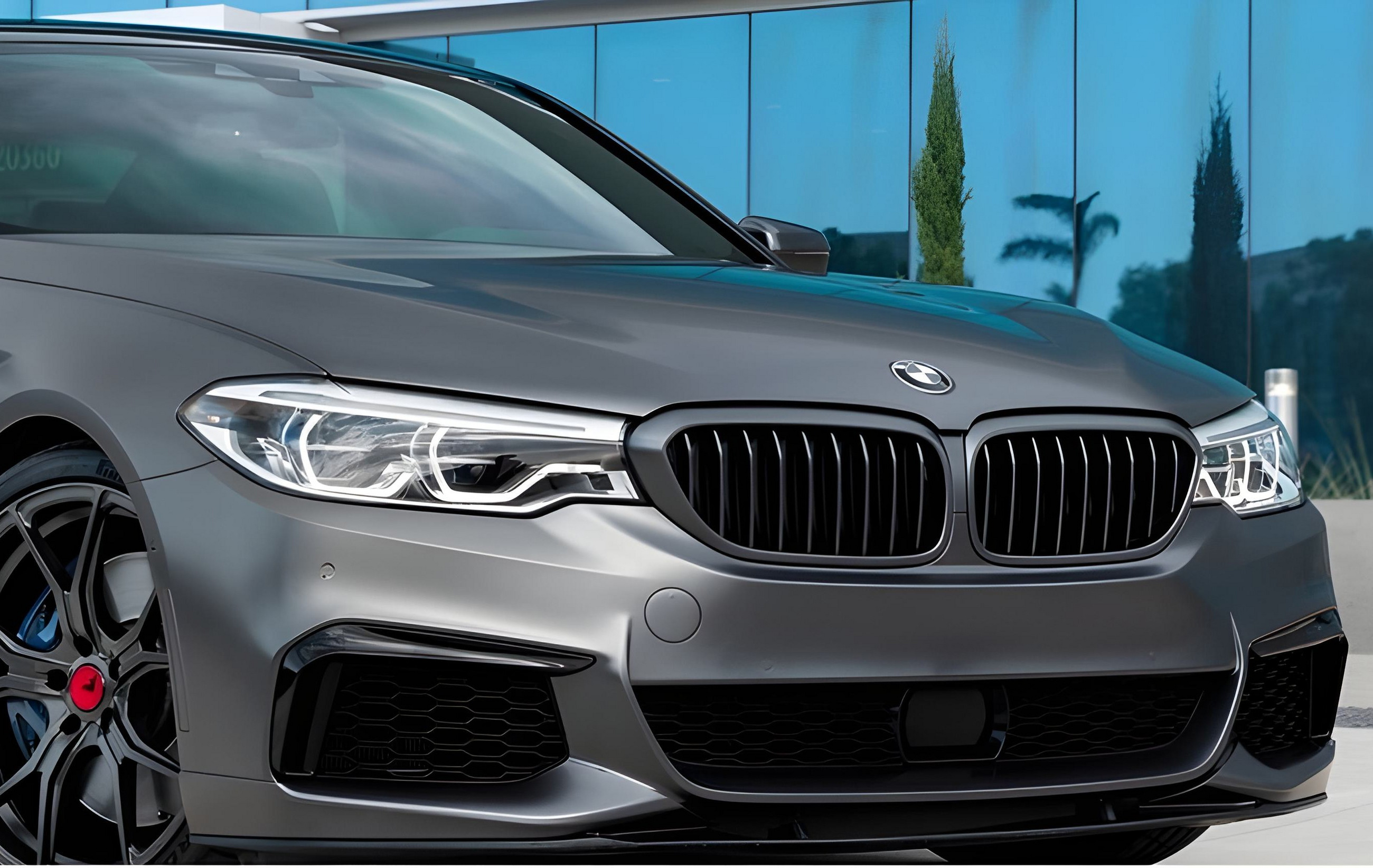 Ніздрі 1 Bar (2017-2020, чорний матовий) BMW 5 серия G30/G31 2017–2023 гг.