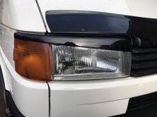 Вії Прямий капот (2 шт) чорний мат для Volkswagen T4 Caravelle/Multivan 1990-2003 рр