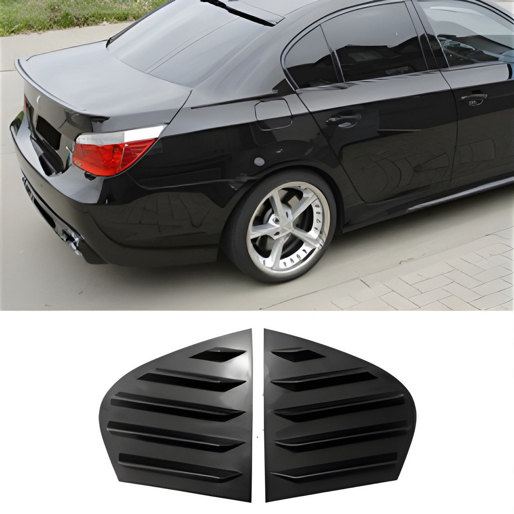 Накладки на задні вікна DPT (чорний глянець, 2шт) BMW 5 серия E60/E61 2003-2010 гг.