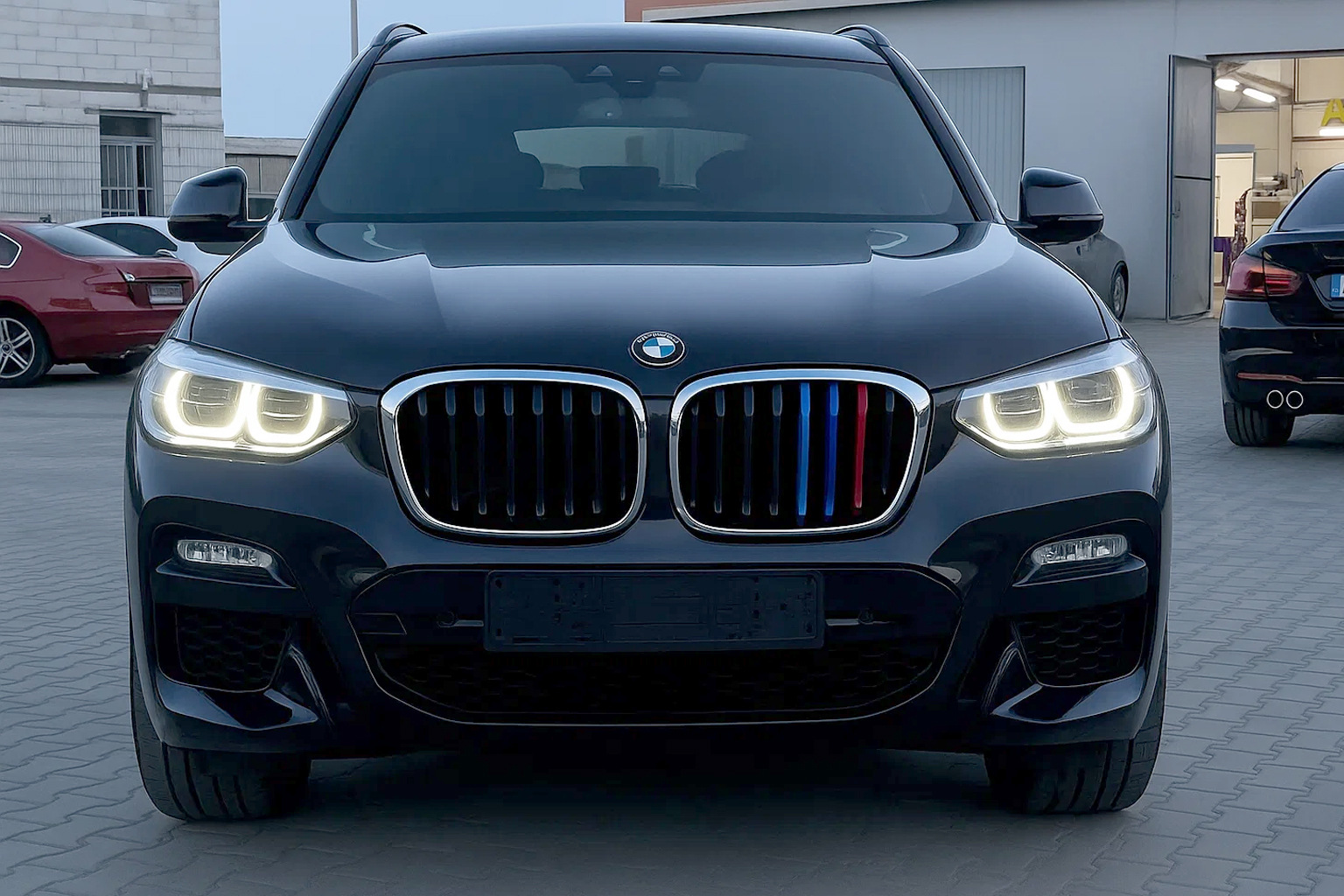 Ніздрі 1 Bar (2018-2021, M-Color з хром окантовкою) BMW X3 G01 2018- гг.