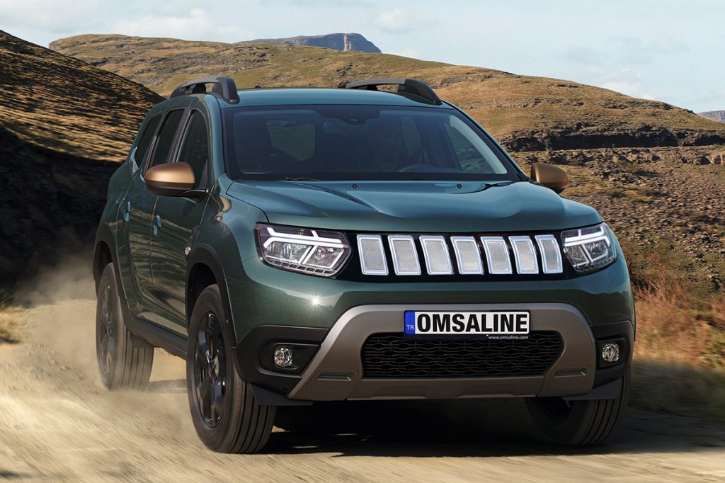 Передня решітка (сіра) Dacia Duster 2018-2024 гг.