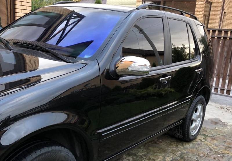 Накладки на дзеркала (2 шт, нерж.) Mercedes ML W163 1997-2005 рр.
